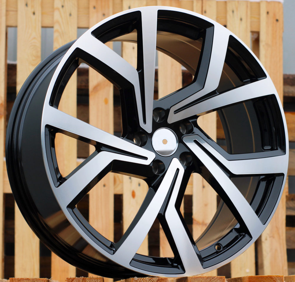 R17x7.5 5X100 ET 45 57.1 B1154 (BK5125) Black Polished (MB) For VW (P+K2+R)