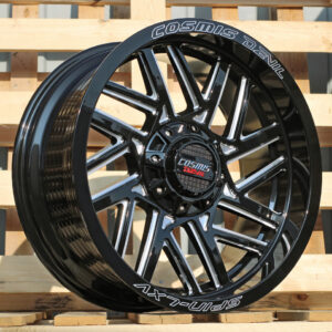 R20x9  6X114.3  ET  0  73.1  B1816  Black+Milling (BLML)  For 4X4  (K3)