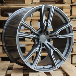 R21x10.5 5X120 ET 40 74.1 H5033 Grey Polished (MG) For BMW (P) (Rear+Front)