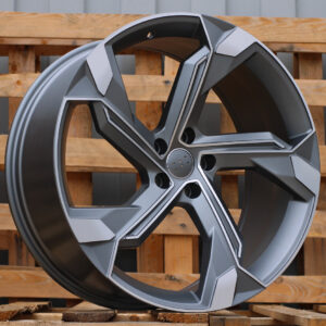 R22x9.5  5X112  ET  36  66.5  Y1201  (FBX150)  Grey Polished (MG)  For AUD  (Z6)  (HYBRID FORGED)