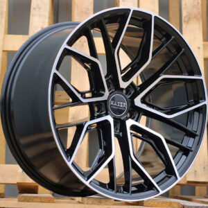R22x10.5  5X112  ET  20  66.5  HX015F  (3S5981)  Black Polished (MB)  For HAXER  (P2)  (HYBRID FORGED)