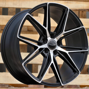 R19x8.5 5X114.3 ET 40 73.1 HX043 Black Polished Half Matt (MBHM) For HAXER (K4)