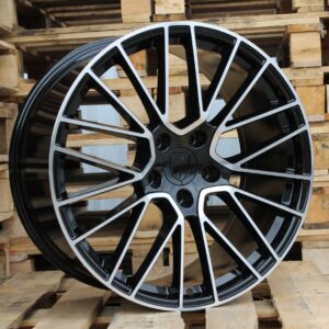 R22x11.5  5X130  ET  61  71.6  FE179  Black Polished+Powder Coating (MBPC)  For PORCH  (K7)  (Rear+Front)