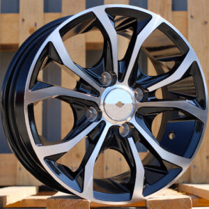 R13x5.5  4X100  ET  30  73.1  LU250  Black Polished (MB)  For RACIN  (K3)