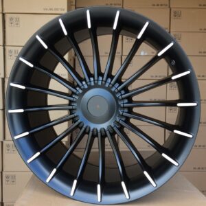 R19x9.5 5X120 ET 20 74.1 BK273 Black Polished Half Matt (MBHM) For BMW (N2) (Rear+Front)