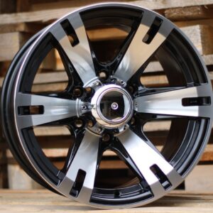 R16x8 5X139.7 ET 0 110.5 BK311 Black Polished (MB) For 4X4 (L6)