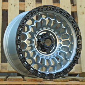 R17x8.5  5X127  ET  M12  71.5  FBX357  Machined Silver+Black (MSB)  For 4X4  (M)  (HYBRID FORGED)