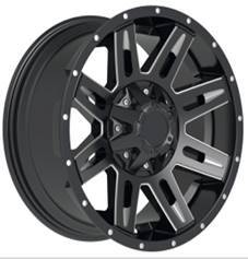 R20x9  12X135/139  ET  0  106.1  L9032  Black Polished (MB)  For 4X4  (K3)  (Milling)