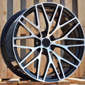 R20x10 5X112 ET 19 66.5 XFRGW5697 Black Polished (MB) For PORCH (K3) (FORGED (Rear+Front))