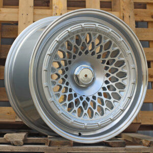 R18x8.5  10X112/120  ET  30  72.6  1308B  Silver Shining+Polished Lip (SSPL)  For RACIN  (Z4)  (ROTIFORM MOTOSPORT Style Rear+Front)