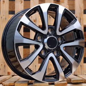 R20x8.5 5X150 ET 45 110.1 B1156 (H707F) Black Polished (MB) For TOYOT (K7) (HYBRID FORGED)