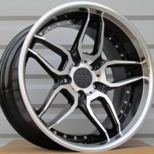 R19x10  5X120  ET  40  72.6  SSA01  (HX030)  Black Polished+Powder Coating (MBPC)  For HAXER  (P)  (Rear+Front)