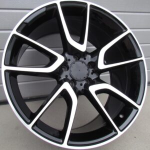 R20x9.5 5X112 ET 45 66.6 B1303 (IN5450) Black Polished (MB) For MER (K3) (Rear+Front)