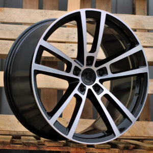 R22x10 5X130 ET 48 71.6 I3081F Black Polished (MB) For PORCH (Z5) (HYBRID FORGED Rear+Front)
