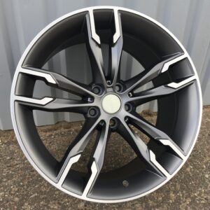 R17x8  5X120  ET  34  72.6  B1257  (BK5255)  Grey Polished (MG)  For BMW  (K4)