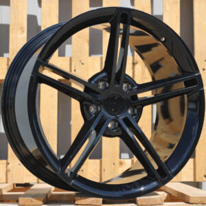 R21x9.5  5X130  ET  60  71.6  XFRGW1562  Black (BL)  For PORCH  (K3)  ((Glossy Black) (Rear+Front) FORGED)