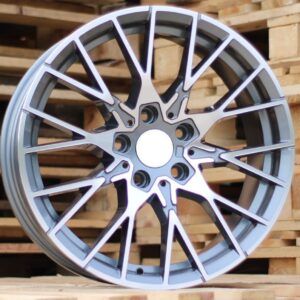 R20x10  5X120  ET  38  72.6  A5479  Grey Polished+Powder Coating (MGPC)  For BMW  (P)  (Rear+Front)
