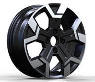 R16x6  4X100  ET  40  60.1  B1407  Black Polished (MB)  For DACIA