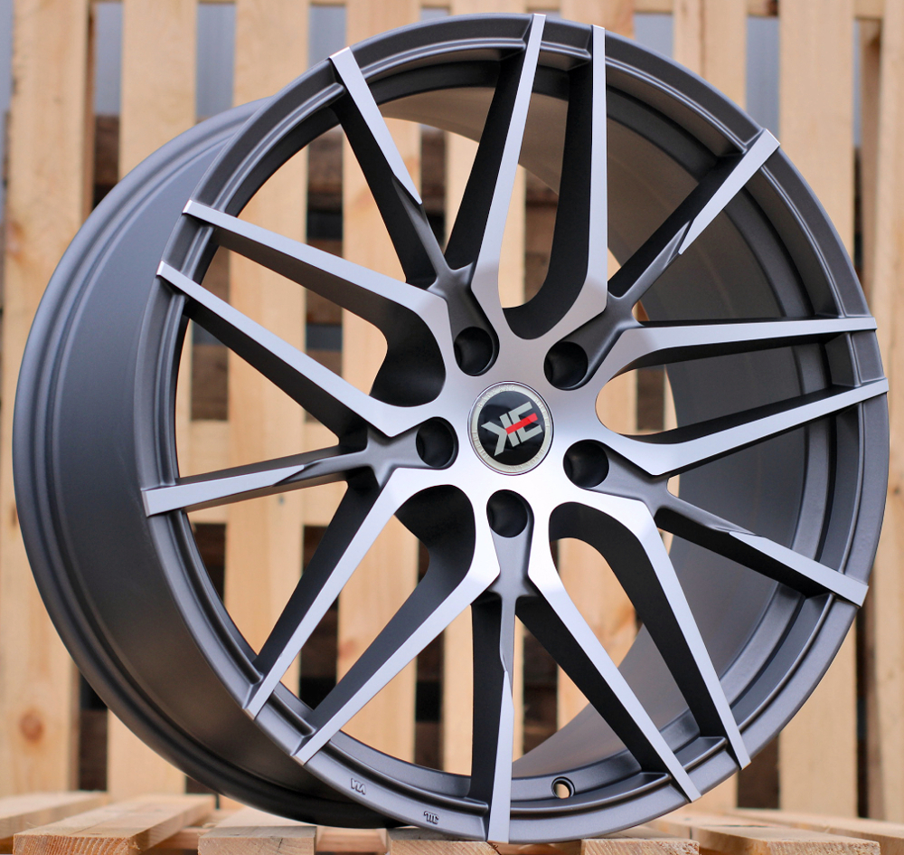 R19x8.5 5X114.3 ET 35 73.1 3S029 Grey Polished (MG) For RACIN (K3) (Rear+Front Semi FORGED (AKC 95 Eur))
