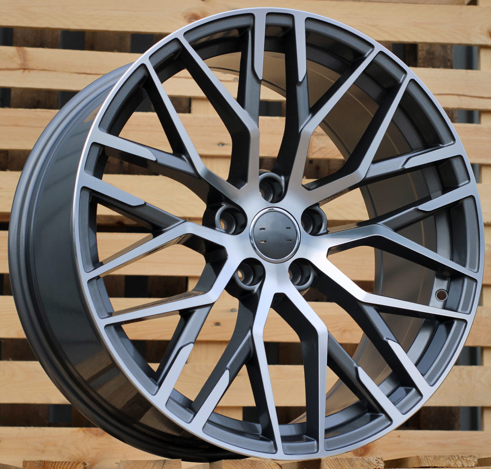 R19x8.5 5X112 ET 40 66.5 XFE30 (FBX342) Grey Polished (MG) For AUD (A) (HYBRID FORGED)