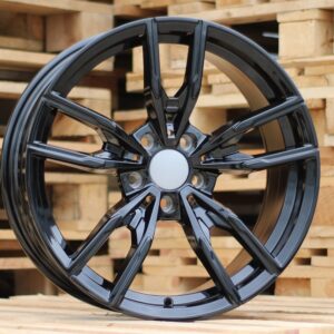 R18x8  5X112  ET  26  66.6  IN818  Black (BL)  For BMW  (K7)  (Rear+Front)
