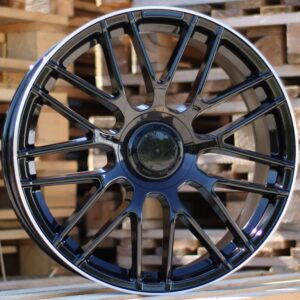 R17x7.5  5X112  ET  35  66.5  B1268  (H3368F)  Black+Polished Lip (BLPL)  For MER  (Z3)  (HYBRID FORGED)