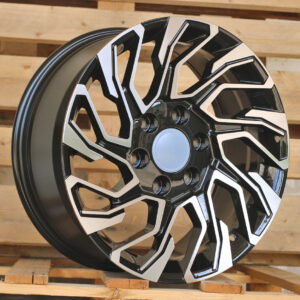 R18x8 6X139.7 ET 25 106.1 H964F Black Polished (MB) For 4X4 (K7) (HYBRID FORGED)