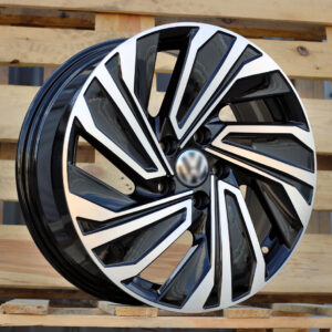 R17x7  5X112  ET  46  57.1  FBX123  Black Polished (MB)  For VW  (Z5)  (HYBRID FORGED)