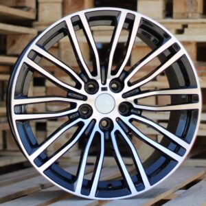 R19x8.5  5X112  ET  30  66.6  B1318  Black Polished (MB)  For BMW  (P2)  (Rear+Front)