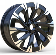 R18x7.5  5X112  ET  52  66.6  IN3519F  Black Polished Half Matt (MBHM)  For MER