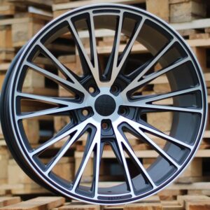 R20x8.5  5X112  ET  26  66.6  HX040  Black Polished Half Matt+Powder Coating (MBHMPC)  For HAXER  (P1)  ())
