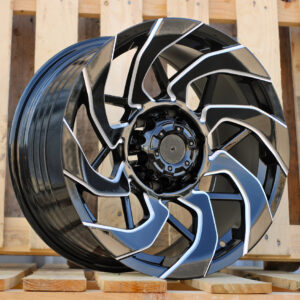 R17x9  6X139.7  ET  0  110.1  FBX350  Black+Milling (BLML)  For 4X4  (M)  (HYBRID FORGED)