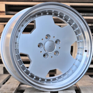 R17x9.5  5X112  ET  25  66.6  B5852  (BY1781)  Silver+Polished Lip (SP)  For MER  (Z1+Z2)  (MONOBLOCK Style)