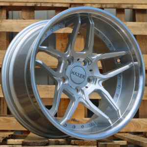R19x10  5X120  ET  40  72.6  SSA01  (HX030)  Silver+Polished Lip (SP)  For HAXER  (Z2)  (Rear+Front)