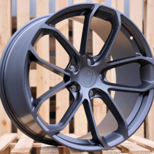 R22x10  5X130  ET  48  71.6  H5084  (3S5985)  Gun Metal Half Matt (GMHM)  For PORCH  (K4+P)  (HYBRID FORGED (Rear+Front))