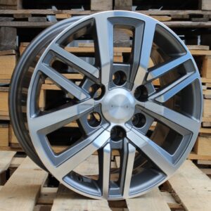 R17x7.5 6X139.7 ET 25 106.1 B1155 (A361/BY1155) Grey Polished (MG) For TOYOT (R+P) (4×4)