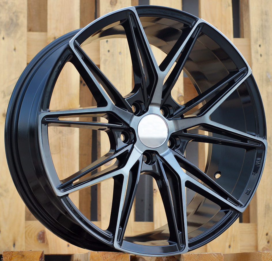 R18x8 5X114.3 ET 40 73.1 Y0036 Black+Tinted Face (BLTF) For HAXER (K4) ()