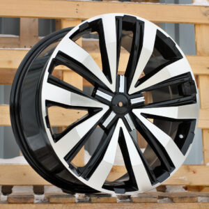 R17x7.5  5X120  ET  50  65.1  A5377  Black Polished (MB)  For VW  (P)