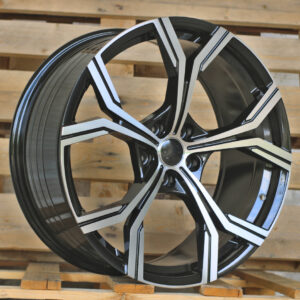 R19x8.5 5X112 ET 40 66.5 FBX201 Black Polished (MB) For AUD (K7+K3) (HYBRID FORGED)