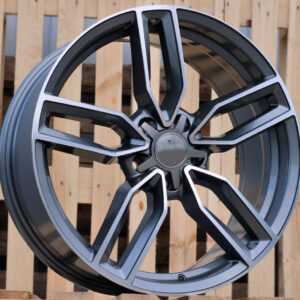 R19x8 5X112 ET 35 66.5 BK916 Grey Polished (MG) For AUD (K4)
