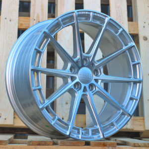 R19x8.5  5X112  ET  40  66.5  HX019F  (F9793)  Polished Silver Half Matt (MSHM)  For HAXER  (Z5)  (HYBRID FORGED New Design)