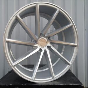 R17x7.5  5X114.3  ET  42  73.1  XF096  (QC175)  Silver Shining (SS)  For RACIN  (R)  ((AKC 70 Eur)(Left side) Style VOSSEN)