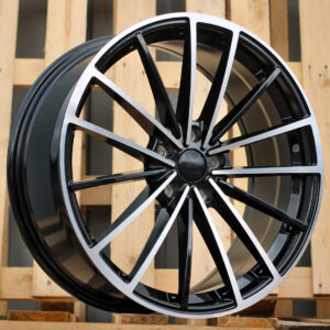 R19x8  5X112  ET  45  57.1  I0383  Black Polished (MB)  For VW  (K7)