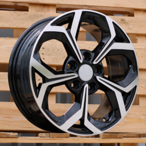 R16x6.5  5X114.3  ET  50  67.1  FE175  (YF5694)  Black Polished (MB)  For KIA  (P2+Z6)  (HYBRID FORGED)