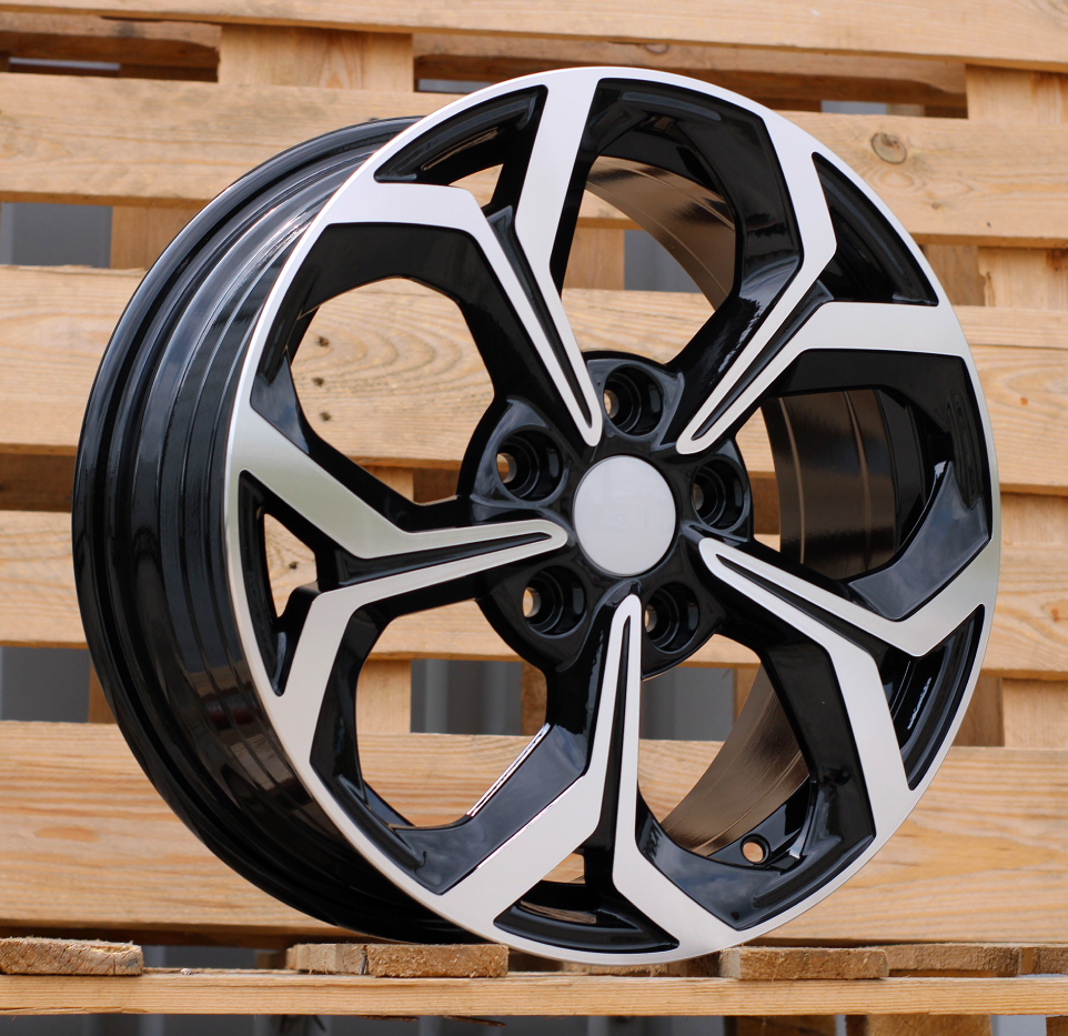 R16x6.5 5X114.3 ET 50 67.1 FE175 (YF5694) Black Polished (MB) For KIA (P2+Z6) (HYBRID FORGED)