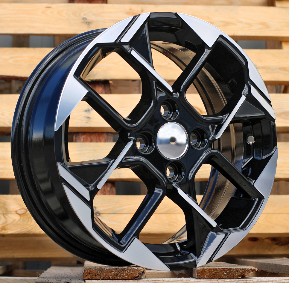 R15x6 4X100 ET 51 54.1 Y1184 Black Polished (MB) For KIA (R)