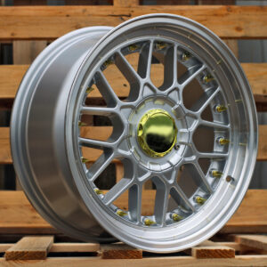 R17x8  10X112/120  ET  30  74.1  HX025  (LU1880)  Silver+Polished Lip (SP)  For HAXER  (P1)