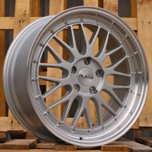 R18x8  5X112  ET  35  66.6  LU542  Silver+Polished Lip (SP)  For RACIN  (K3)  (Style BBS)