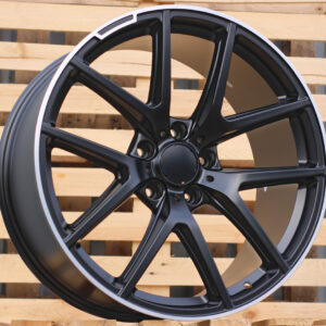 R20x10  5X130  ET  35  84.1  A8221  Black Half Matt+Polished Lip (BLHMPL)  For MER  (P)