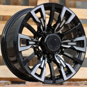 R17x8  6X139.7  ET  10  110.1  B1865  Black Polished (MB)  For 4X4  (K3)  (BM label)